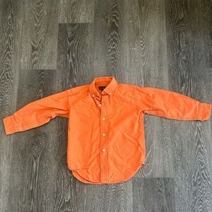 Ralph Lauren Orange Casual Button Down Shirt